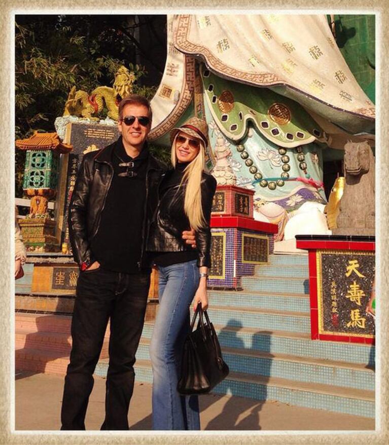 Luciana Salazar y Martín Redrado, romance en China (Foto: Twitter)