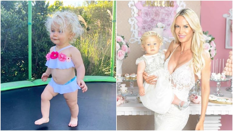 Luciana Salazar y sus fotos tiernas de Matilda, su hija, después de un día de pileta: Parece una suequita