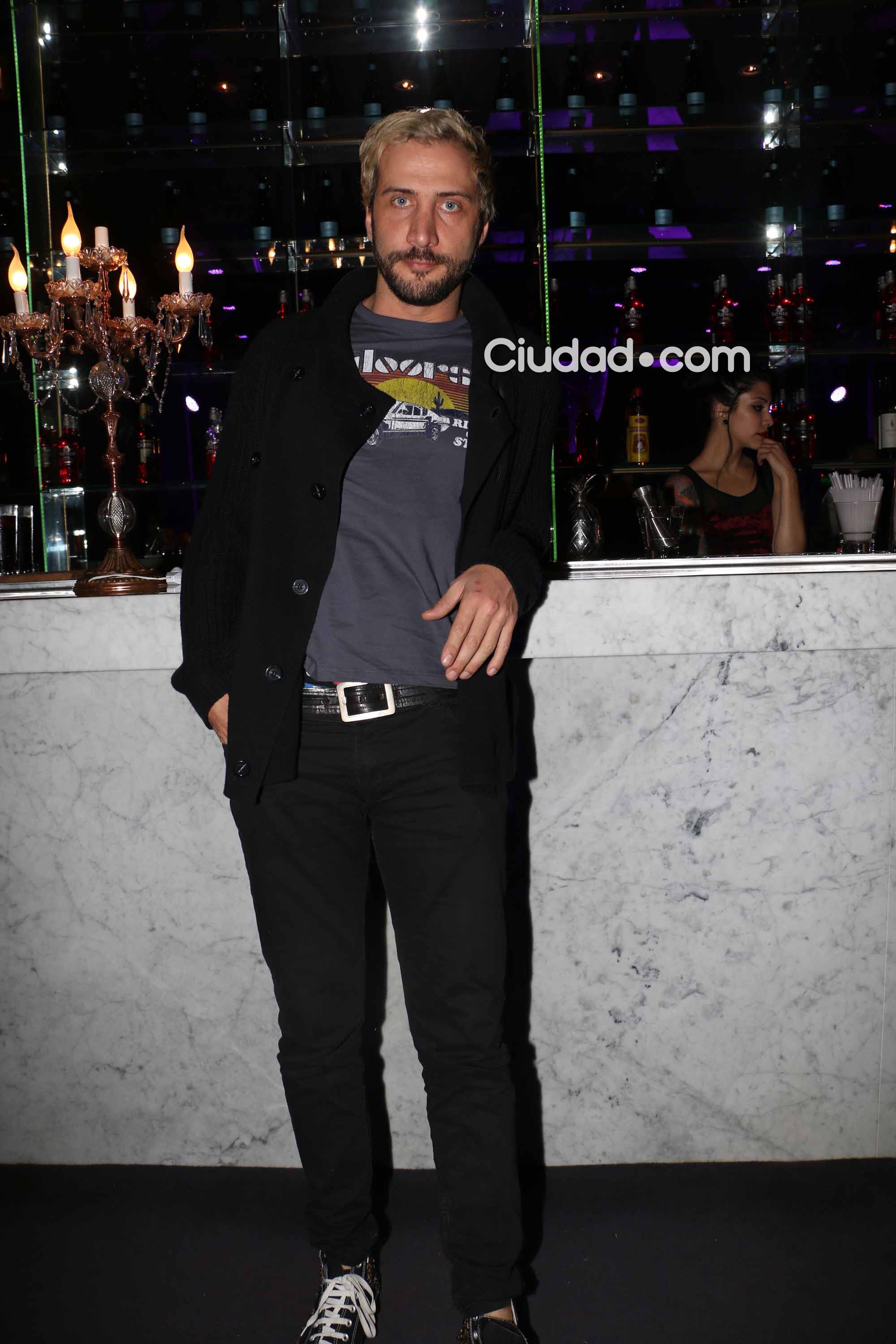 Luciano Cáceres, en el festejo de Los ricos no piden permiso (Foto: Movilpress)