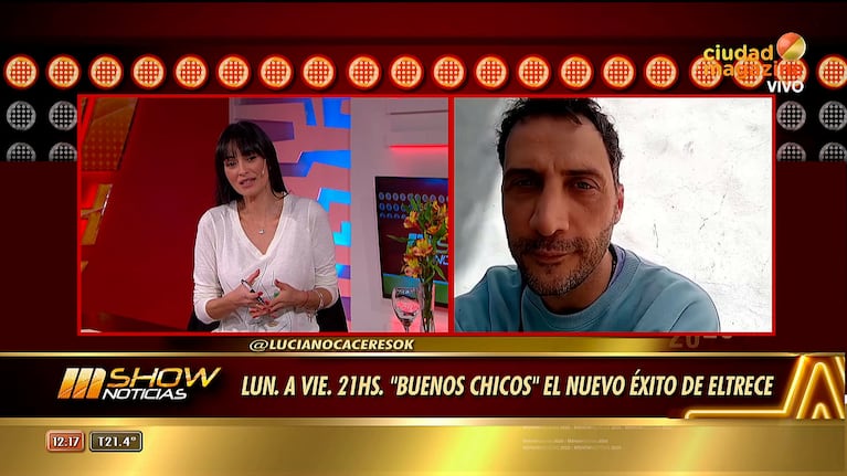 Luciano Cáceres habló con Mshow.