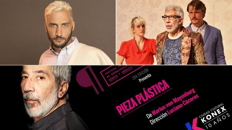 Luciano Cáceres presenta Pieza Plástica y Brenda Gandini sale a escena (Foto: web y prensa)