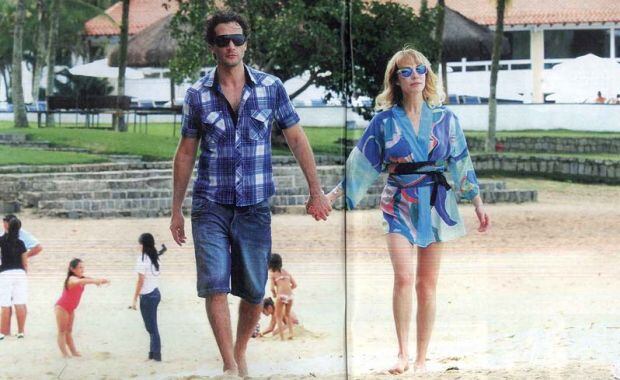 Luciano Cáceres y Gloria Carrá, enamorados en Río de Janeiro. (Foto: Revista Caras)