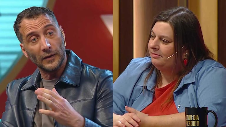 Luciano Cáceres y Laila Roth (Fotos: capturas eltrece)