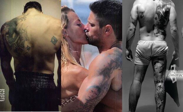 Luciano Castro es un verdadero fan de los tattoos (Fotos: Web). 