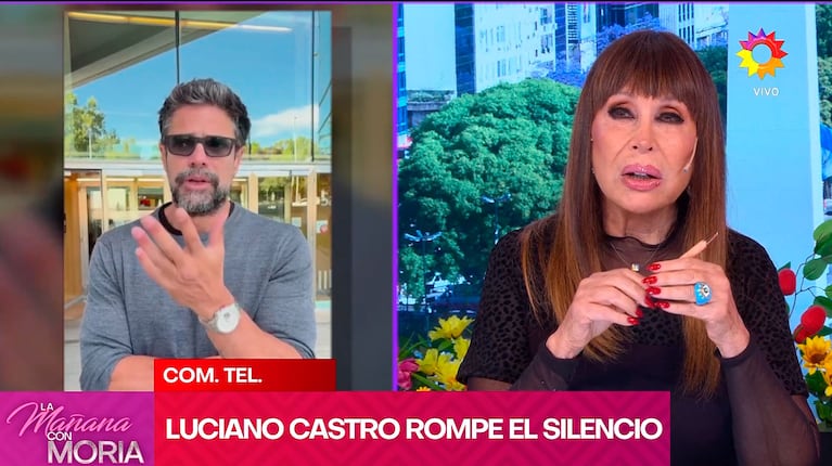 Luciano Castro rompió el silencio sobre su internación tras separarse de Griselda Siciliani (captura de eltrece, La Mañana con Moria)