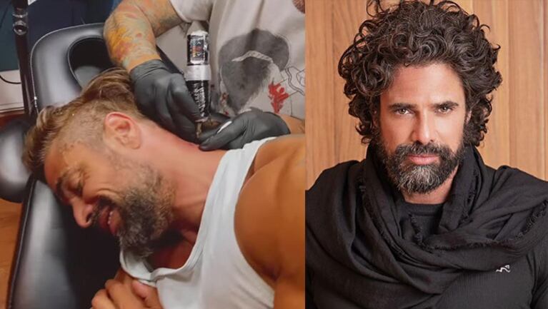 Luciano Castro se hizo un significativo tatuaje en la nuca y se mostró feliz por el resultado.