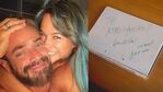 Luciano Castro sorprendió a Flor Vigna con una notita que la enterneció.
