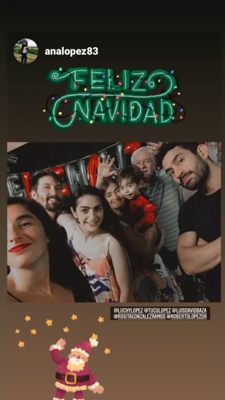 Luciano Castro y Sabrina Rojas, juntos en Navidad tras su separación: las imágenes junto a sus hijos