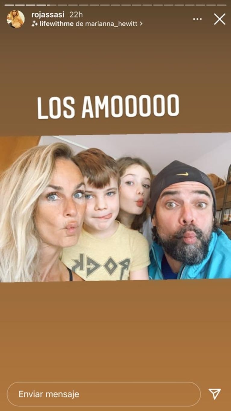 Luciano Castro y Sabrina Rojas posaron juntos en el cumple de su hija Esperanza: el tierno álbum de fotos familiar