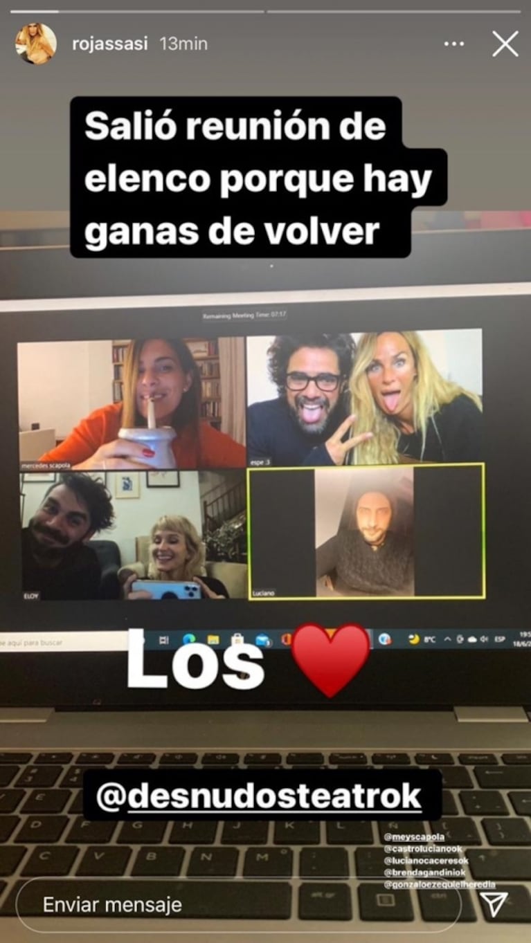 Luciano Castro y Sabrina Rojas se mostraron muy cerca tras su separación: volverán a protagonizar una obra juntos