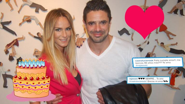 Luciano Castro y un mensaje muy tierno para Sabrina Rojas (Fotos: Web).