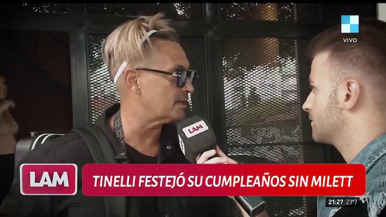 Luciano 'el Tirri' habló del cumpleaños de Marcelo Tinelli sin Milett Figueroa (Foto: captura de LAM).