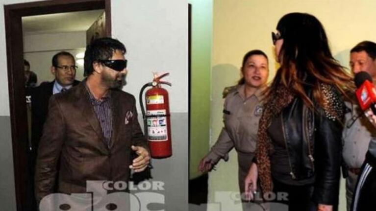 Luciano Garbellano y Moria Casán, buscados por la justicia de Paraguay. (Fotos: ABC Color)