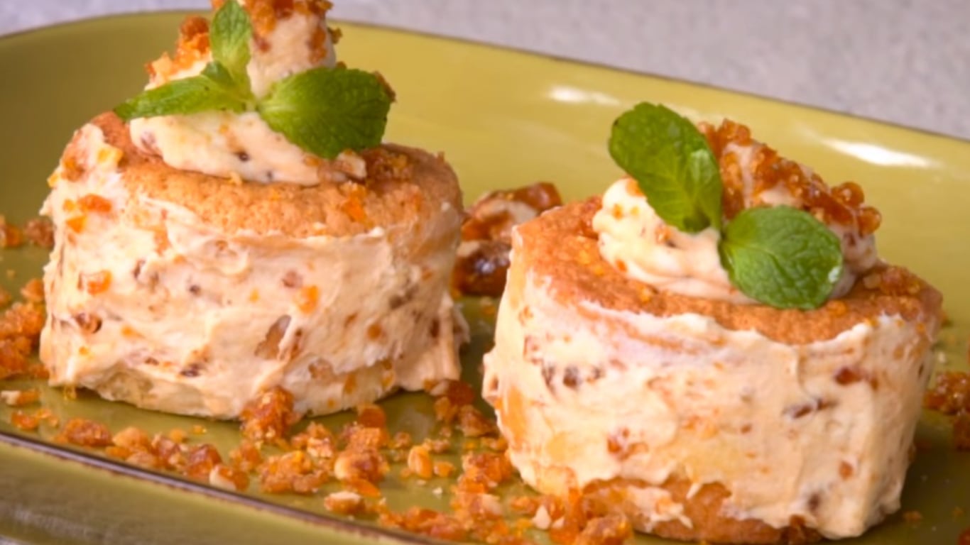 Lucite con esta receta: Tortitas de praliné y crema