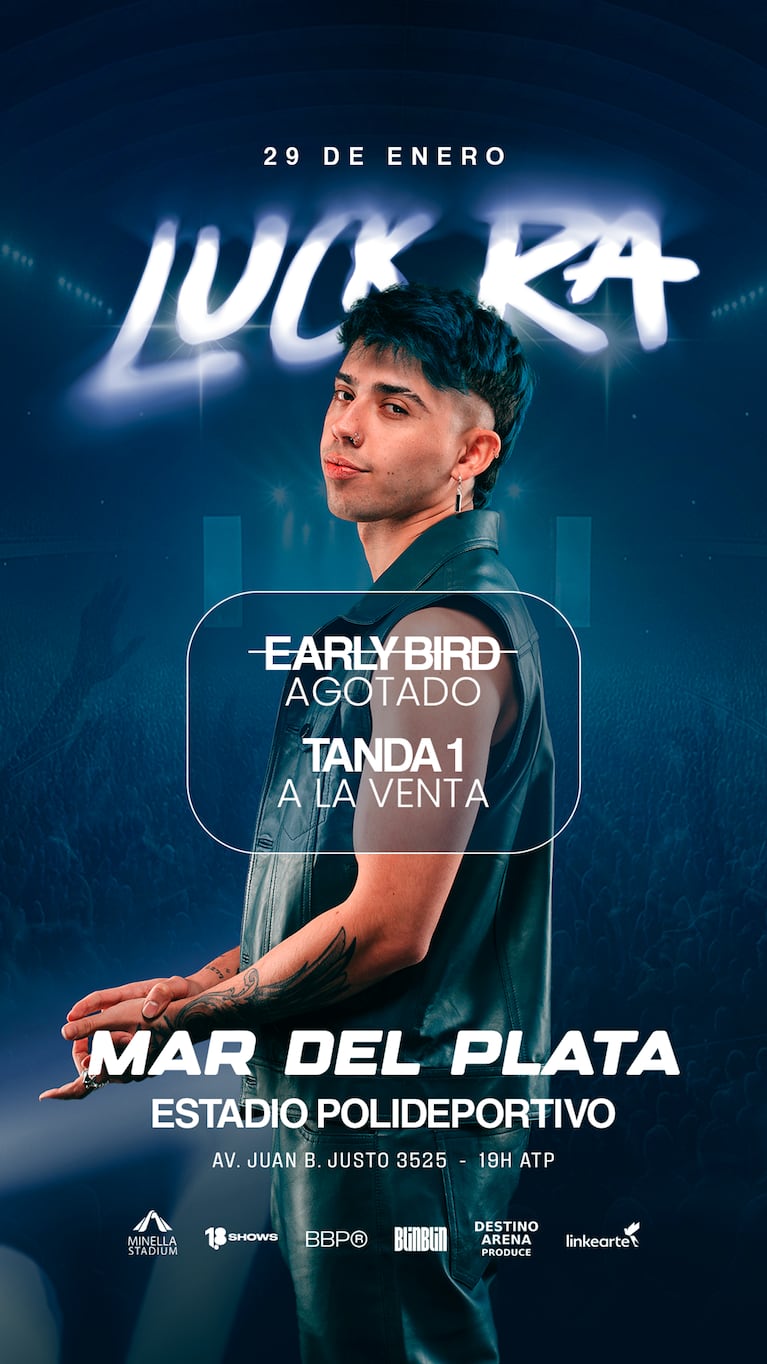 Luck Ra en Mar del Plata 2026: fecha, entradas y todos los detalles