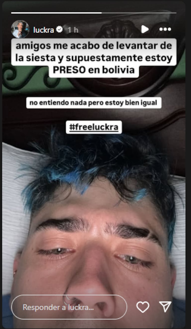 Luck Ra rompió el silencio tras quedar demorado en Bolivia. (Foto: @Luckra)