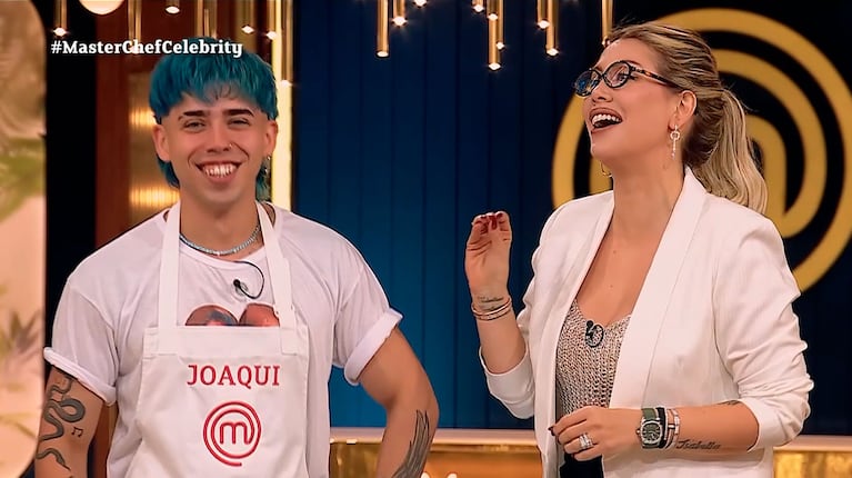 Luck Ra, sonrojado: Wanda Nara lo interrogó sobre su noviazgo con La Joaqui (Telefe)