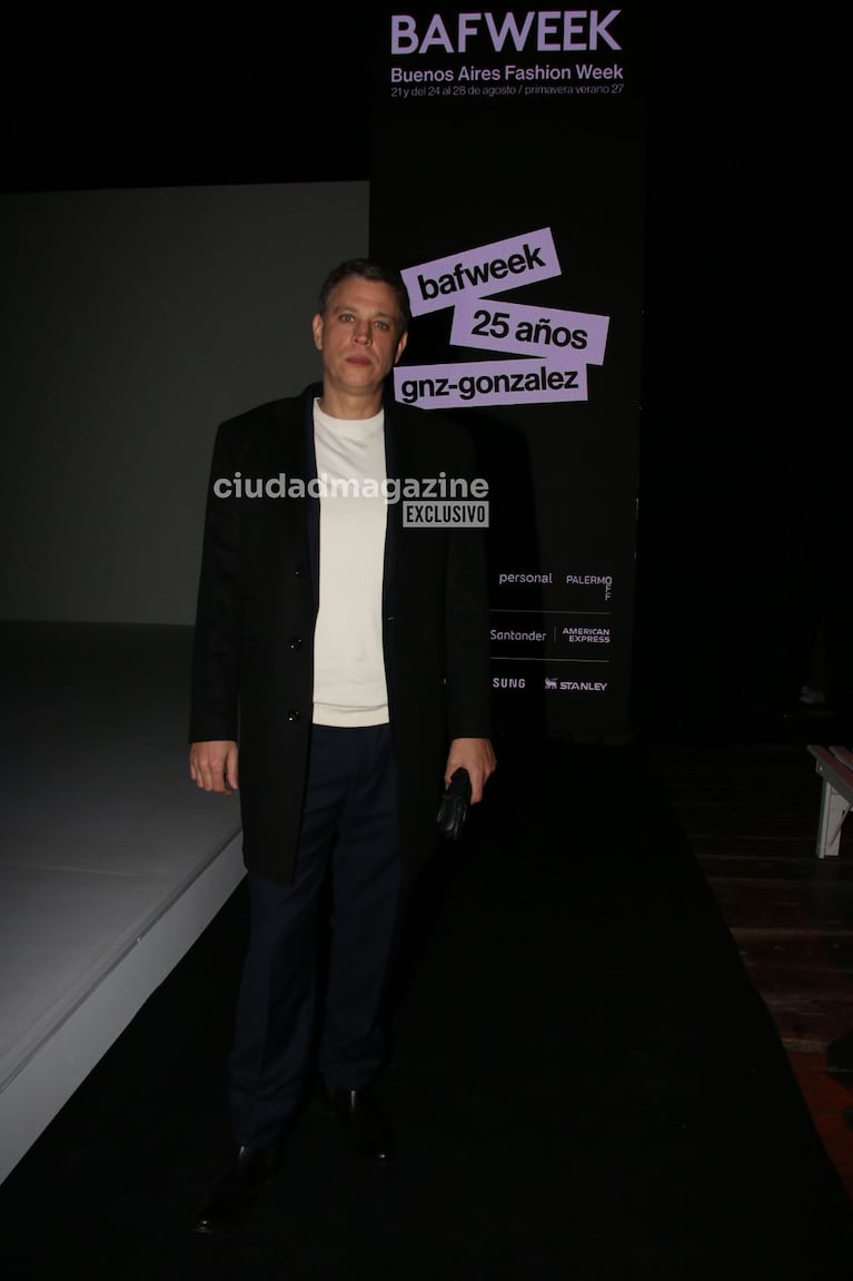 Ludovico Di Santo en el BAFWEEK (Foto: Movilpress).