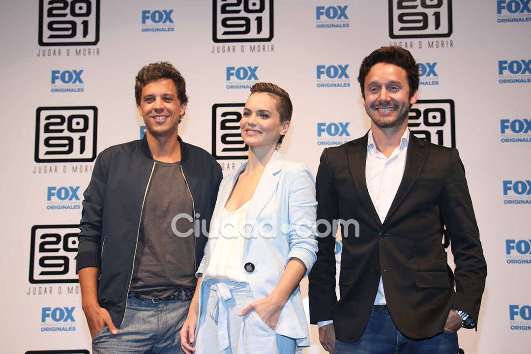 Ludovico Di Santo, Luz Cipriota y Benjamín Vicuña presentaron 2091. (Foto: MovilPress)