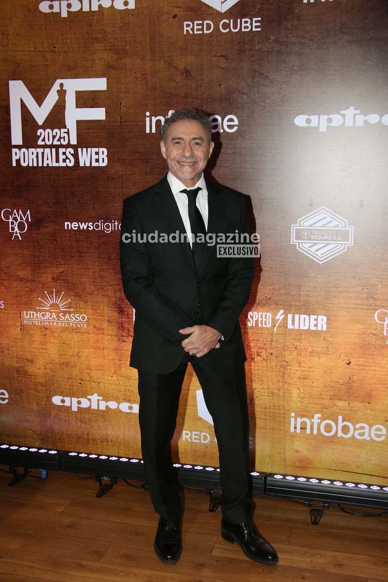 Luis Majul en los Martín Fierro de Portales (Foto: Movilpress).