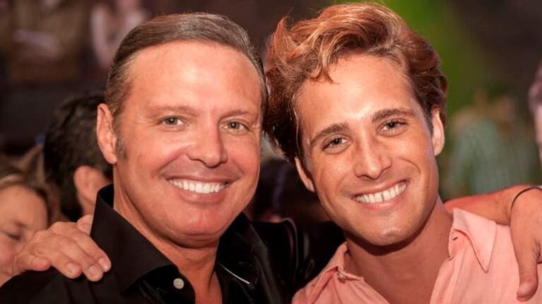 Luis Miguel con Diego Boneta, el protagonista de su biopic.