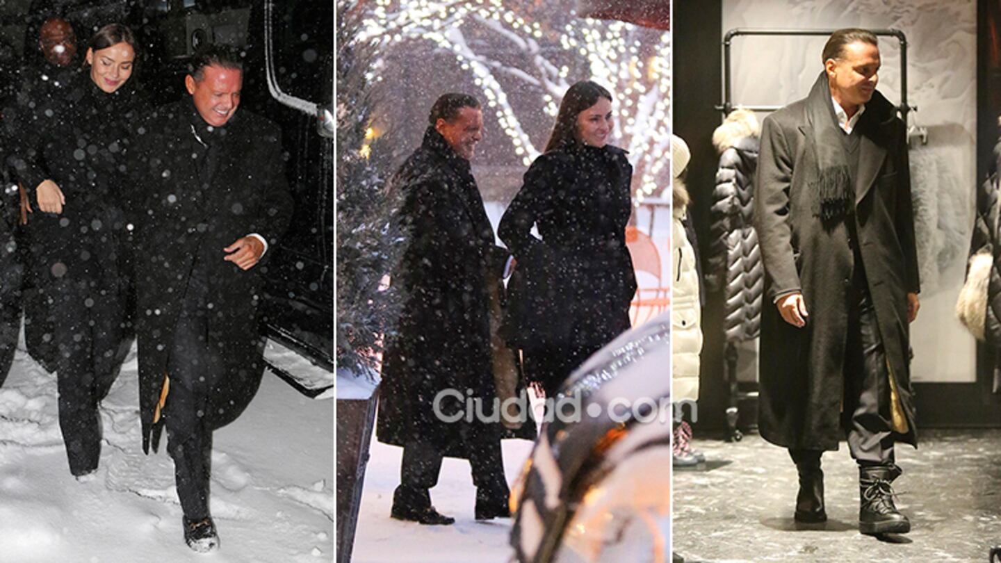 Luis Miguel y Kristina en Aspen. Fotos: Grosby Group.