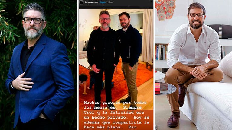 Luis Novaresio confirmó su romance con el empresario Braulio Bauab con una romántica foto en Instagram