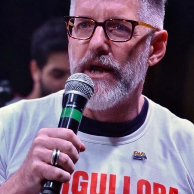 Luis Novaresio y Braulio Bauab, pareja presente en el festival de la diversidad Semana del Orgullo BA