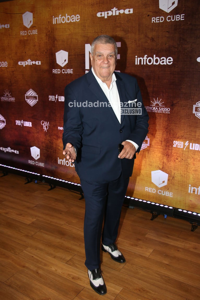 Luis Ventura en los Martín Fierro de Portales (Foto: Movilpress).
