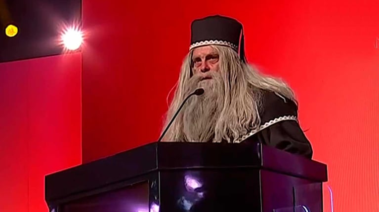 Luis Ventura en los Martín Fierro Streaming 2025 (Foto: captura Telefe)