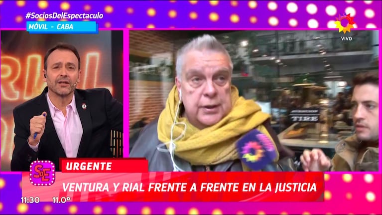 Luis Ventura liquidó a Jorge Rial en Tribunales y le pasó factura por tener que pagar los pasajes de Morena