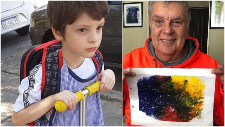 Luis Ventura mostró el regalo del Día del Padre que le hizo su hijito (Fotos: Web e Instagram)