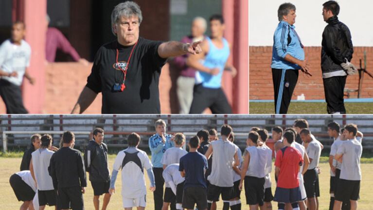 Luis Ventura no dejó nada librado al azar en su debut como DT. (Fotos: gentileza diario Olé)