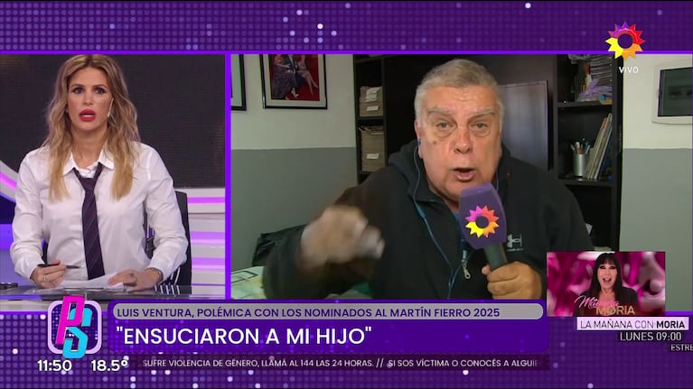 Luis Ventura sacado en vivo en Puro Show.