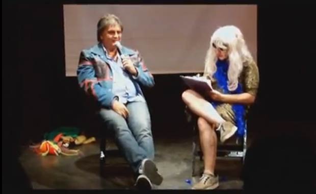 Luis Ventura y Jey Mammon, en el personaje de Estelita. (Captura: YouTube)