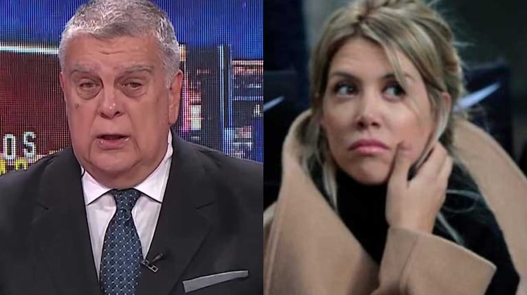 Luis Ventura y Wanda Nara (Fotos: capturas América TV)