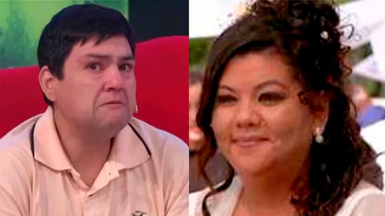 Luis Zerda y Noelia Báez (Fotos: capturas de eltrece).
