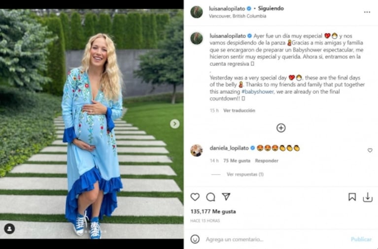 Luisana Lopilato celebró el baby shower de su hija en camino: el álbum de fotos