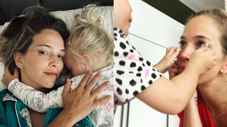 Luisana Lopilato compartió tiernas fotos jugando con su hijita Vida.