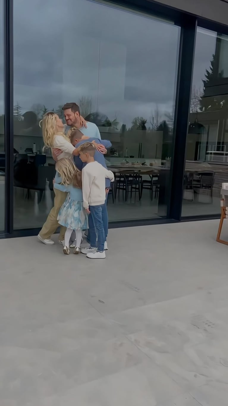 Luisana Lopilato con sus hijos (Foto de Instagram @luisanalopilato)