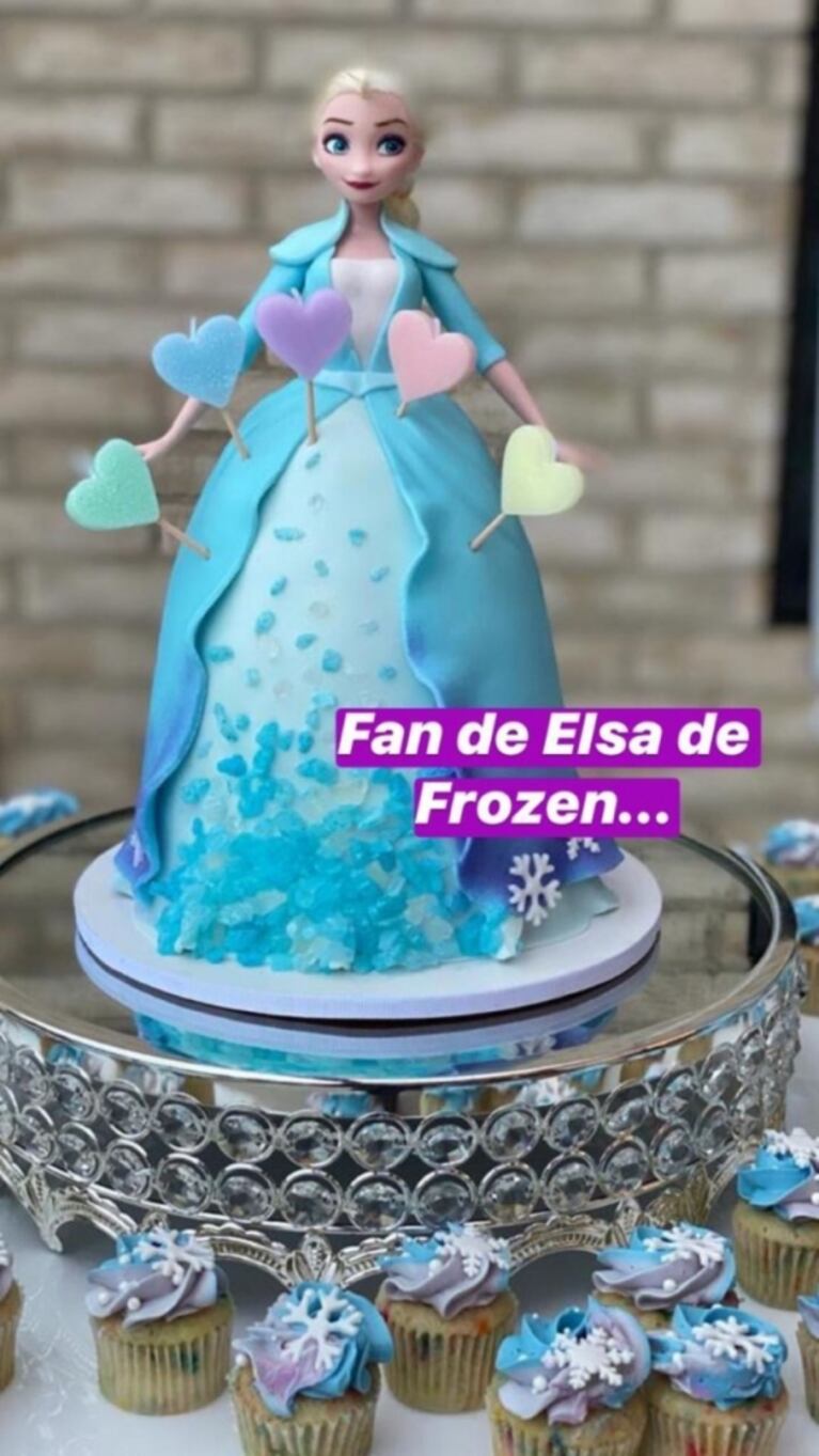 Luisana Lopilato festejó los dos años de Vida con un cumpleaños temático muy especial: "Fan de Elsa de Frozen"