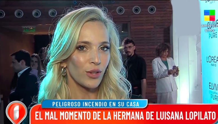 Luisana Lopilato habló del incendio que sufrió su hermana en su casa: “Podría haber terminado en una tragedia”