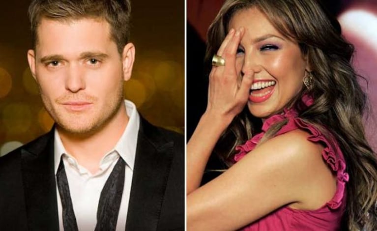 Luisana Lopilato, Michael Bublé y Thalía. (Foto: Web)