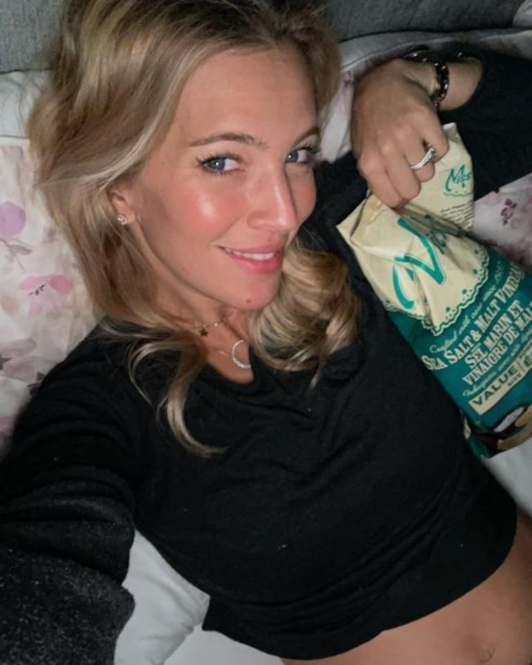 Luisana Lopilato mostró la primera foto de su pancita de embarazada y contó cuál es el antojo que tiene: "Papas fritas"