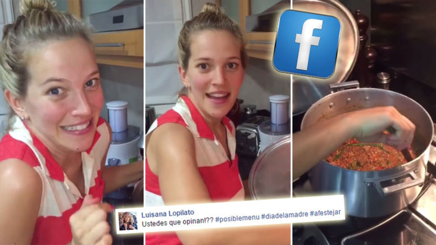 Luisana Lopilato, una cocinera de entrecasa. (Foto: captura de video)