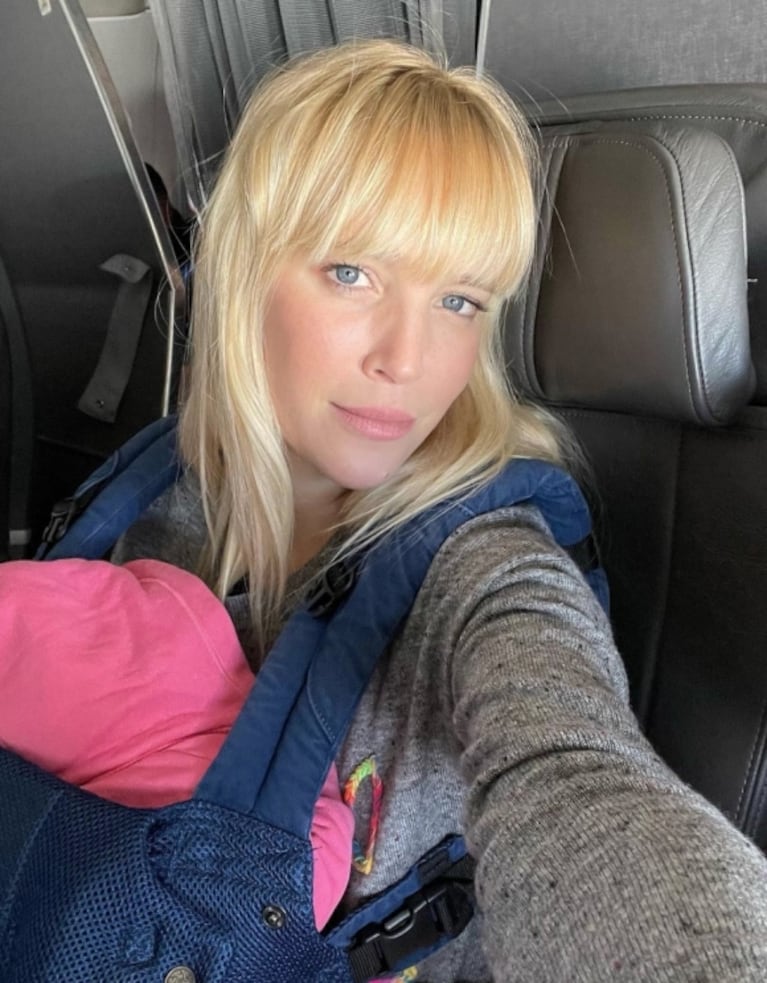 Luisana Lopilato viajó en avión por primera vez con su hija Cielo y contó cómo fue la experiencia