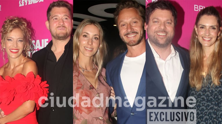 Luisana Lopilato y Michael Bublé, Benjamín Vicuña y Anita Espasandín, Guido Kaczka y Soledad Rodríguez en la avant premiere de El Mensaje en la Botella (Fotos: Movilpress).