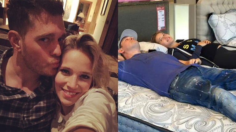 Luisana Lopilato y Michael Bublé, felices por segundo hijo (Fotos: Twitter). 