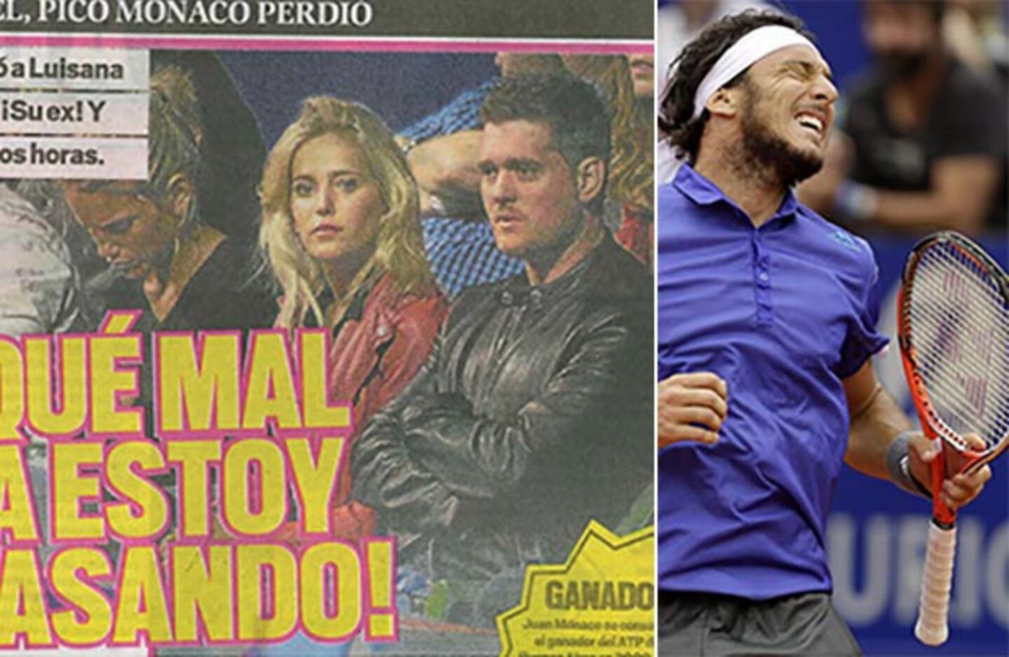 Luisana Lopilato y Michael Bublé fueron a ver al ATP de Buenos Aires. (Fotos: Muy y Web)