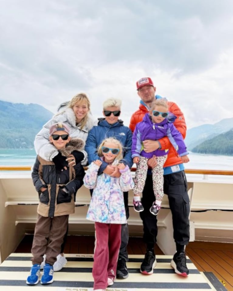Luisana Lopilato y su familia, de vacaciones en un crucero por Alaska | Créditos: Instagram @luisanalopilato